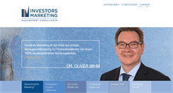 Desktop Screenshot of investors-marketing.de